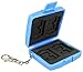 Produktbild Flashwoife Turtle-SD4MSD8 staubabweisende Speicherkarten Kartenbox Schutzbox, patentierte Aufnahme, 4 x SD Karten und 8 x Micro SD Cards Case Etui, Card Safe, Karte Aufbewahrung Box Tasche, blau