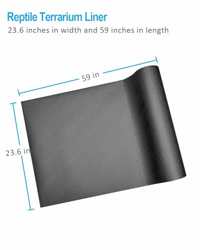Image of Bearded Dragon Tank Accessories, 120 Gallon Reptile Terrarium Mat Liner, Bearded Dragon Substrate for 4x2x2 Reptile Enclosure