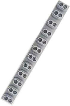 12keys conductive Rubber, Rubber pad silicone Pads Buttons Fix, compatible with Yamaha part of PSR/KB/DGX series conductive adhesive strips