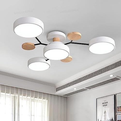 Plafoniera LED Moderna 48W A 4 Quadrati In Acrilico - Luce Bianca Fredda 6500K Per Soggiorno, Camera Da Letto E Cucina