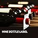 200 Pieces Wine Bottle Tags Paper Cellar Label Reusable Racks Marker Wine Bottle Neck Id Tags Double Sided Bottles Hanging Tag for Seller Bridal Shower Party (White)