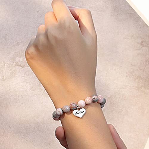 Image of Sister Bracelet Sister Birthday Gifts from Sister To My Bonus Sister Bracelet for Women Trendy Birthday Party