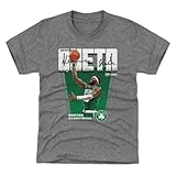 500 LEVEL Neemias Queta Boston Celtics Premiere Youth Shirt (Tri Gray, 10-12Y Large)