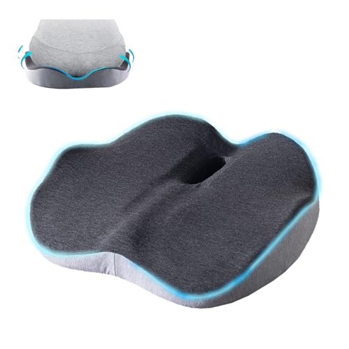 [Innovista] 座面クッション 椅子 座布団 厚さ8cm 背あて クッション  通気性 洗える 中空設計 低反発 体圧分散 オフィス 車 勉強 自宅向け 滑り止め 四季通用