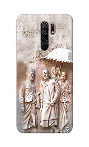 Image of Printed Hard Back Cover Case for Mi Redmi 9 Prime Back Cover (Sai Baba) -1803