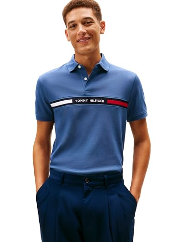 Image of Tommy Hilfiger Men's Short Sleeve Casual Polo Shirts in Regular Fit with Chest Logo Designs