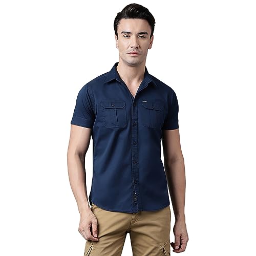Image of Woodland Men Cotton Regular Fit Casual and Comfortable Shirts