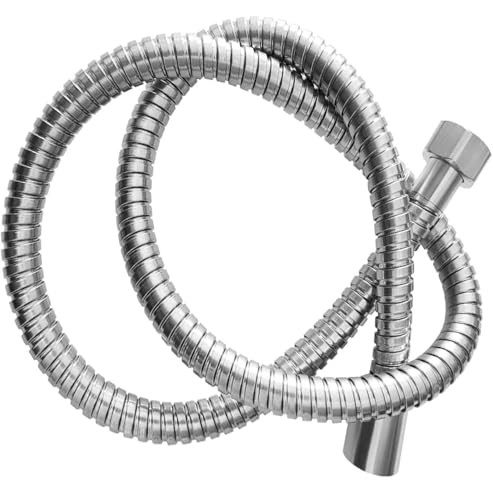 1.0-Meter Acciaio Hi Flow Doppio Interblocco In Acciaio Placcato Doccia Tubo Flessibile Sostituzione Doccia Tubo (1,00 M)