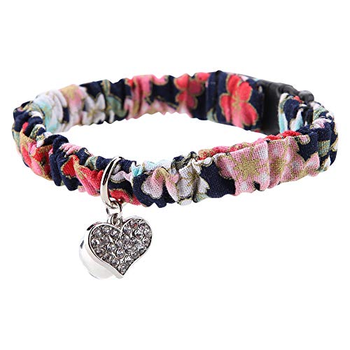 YOUTHINK Collare per Gatto Regolabile in Tessuto