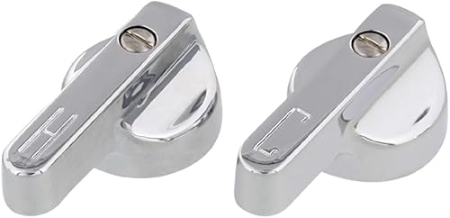 Miniatura 2 de Empire Faucets Manijas de grifo de bañera, pomos cromados de repuesto para grifo de bañera, manijas de ducha con palanca de metal de brocha de 17 pt