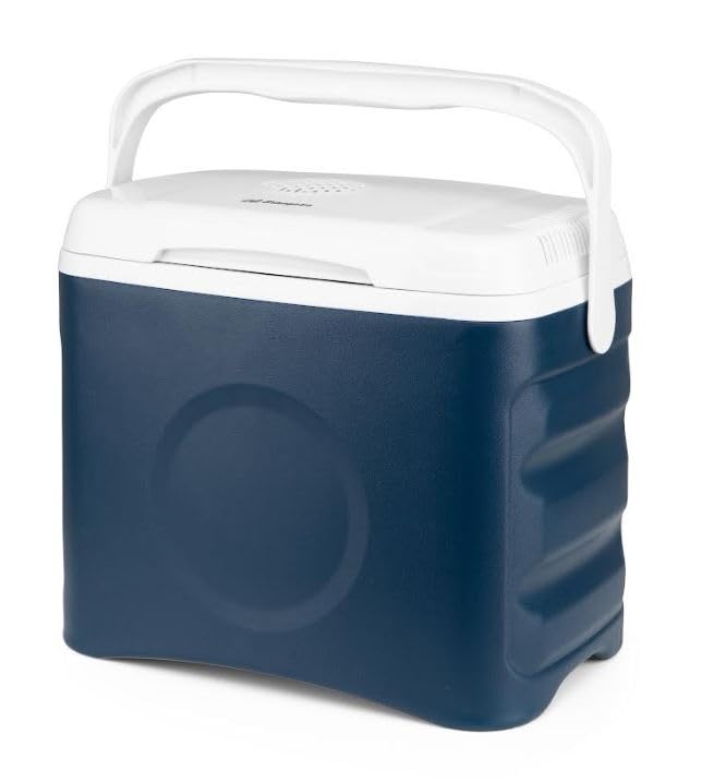 Suinga Nevera eléctrica portátil, 25 L de Capacidad, Potencia 60W, enfría y calienta, 46 x 40 x 32 cm, Azul