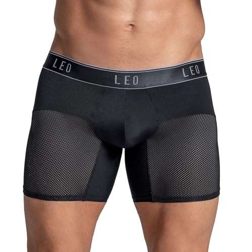 LEO Advanced Mesh Boxer Briefs - Breathable Mens Underwear