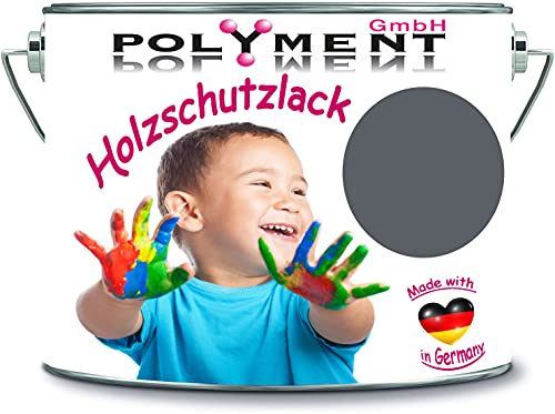 5 Liter Holzschutzlack Holzlack Holzlasur wetterbeständiger Langzeitschutz Wetterschutzfarbe Holzschutzfarbe (RAL 7012 Basaltgrau)