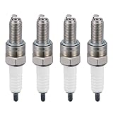 SYKRSS 4578 Iridium Spark Plugs 4 Pack - Compatible with Suzuki Aprilia Kawasaki Yamaha Textron Argo