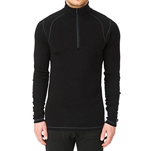 Smartwool Men's Midweight Zip T Black T-Shirt SM