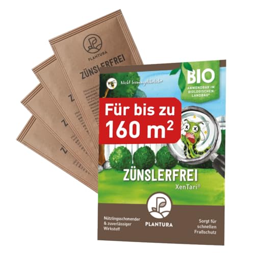 Plantura Zünslerfrei XenTari® Raupenfrei Mittel gegen Buchsbaumzünsler, hochwirksames & biologisches Spritzmittel, 8...