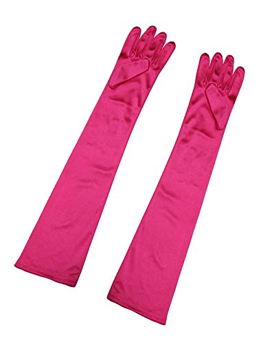 Lange Satin-Opernhandschuhe – Ellenbogenlang, 1920er Jahre Stil – Für Hochzeit, Abendball & Faschingspartys