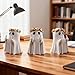 ZUZIF Halloween Ghost Figurine - Spooky Resin Statue, Cute Finger Ghost Ornaments, Perfect for Indoor & Porch Decor