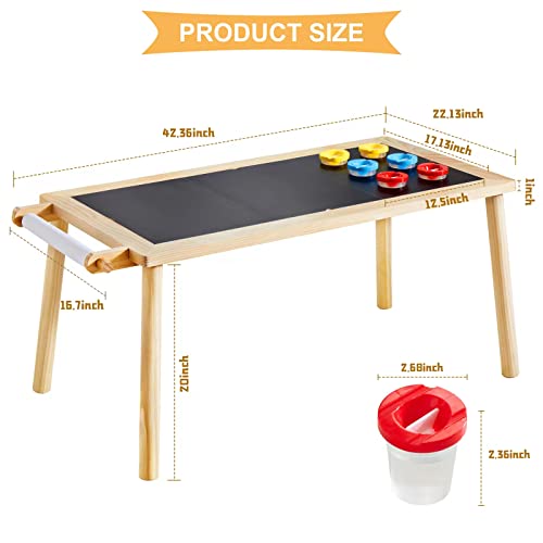 Beright 5 In 1 Children's Table, Play Sand Table Indoor Sensory Table, Kids Art Table Drawing Table With Paper Roll & Paint Cups, Not With Storage Bin #TOP1