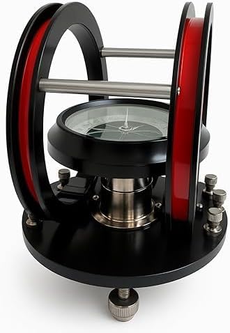Labcare Helmholtz Galvanometer | Precision Magnetic Field Measurement Instrument | Dual Coil Physics Laboratory Apparatus for Electromagnetism Experiments