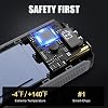 3000A Peak Jump Starter Battery Pack for Up to 10L Gas and 8L Diesel Engines, 12V Portable Car Battery Jump Starter Box with 400 Lumens LED Light