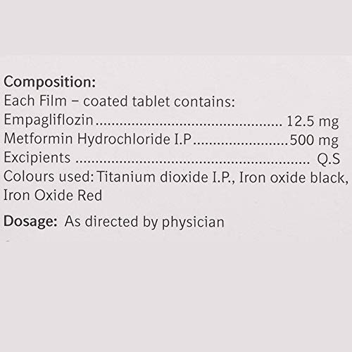 Image of Gibtulio Met 12.5 mg / 500 mg - Strip of 10 Tablets