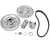 MOFANS Secondary Driven Clutch with Belt Fit for Yamaha Golf Cart G2 G8 G9 G11 G14 G16 G20 G21 G22 G28 1985+ 1986 1987-2001 2002 2003 2004 2005 2006 2007 for JN6-G6270-00 JN6-G6271-02