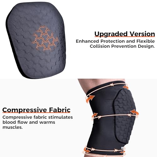 Image of COOLOMG Basketball Knee Pads for Kids Youth Adult