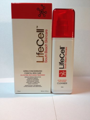 South Beach All-in-One Anti Aging Treatment Cream, 2.54 oz & Ph Antioxidant Face Wash 7.10 oz