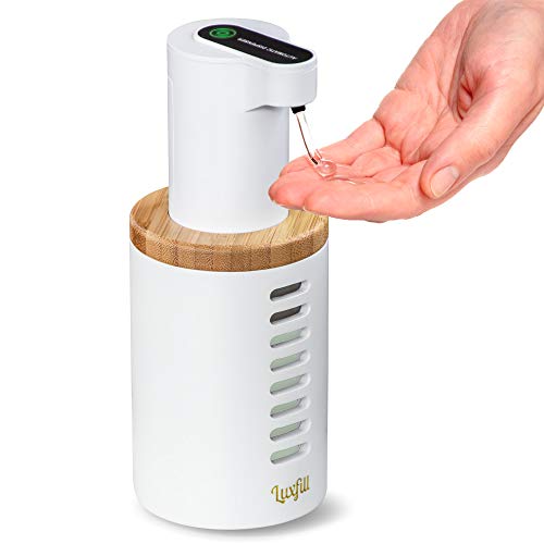 Luxfill Hand Sanitizer Dispenser - Touchless Hand Sanitizer Dispenser, Adjustable Motion Sensor Automatic Hand Sanitizer Dispenser Suitable for Home, Office, School, Hospital, Restaurant, Car - 350ml