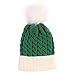 LKQBBSZ Christmas Hat for Toddler,Santa Hat for Kid Toddler Baby,Soft Warm Baby Beanie Knit Hat Green