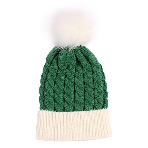 Christmas Hat for Toddler,Santa Hat for Kid Toddler Baby,Soft Warm Baby Beanie Knit Hat Green3