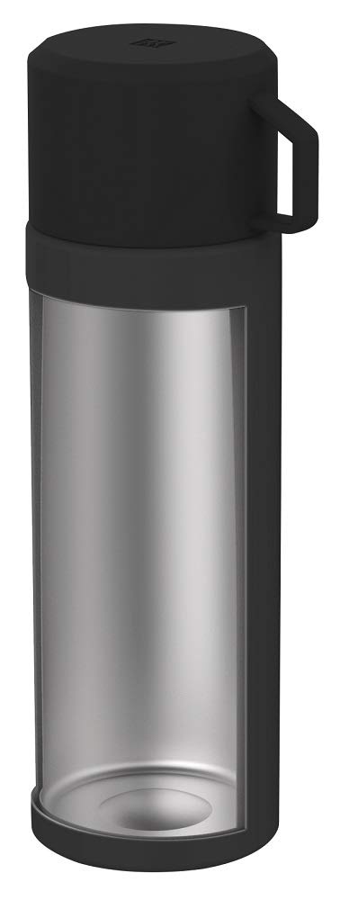 Zwilling Termos, Entegre Fincan, Termos Sürahi, Çift Duvarlı Yalıtım, 1 Litre, Siyah