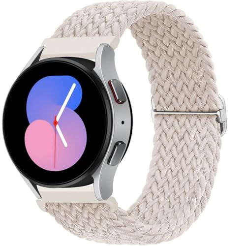 Bracelet montre nylon tressé 20mm pour Galaxy Watch 5 sport