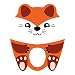 X Kites CuddleKiteâ„¢ Fox Poly Cuddly Kite, 27 Inches Tall