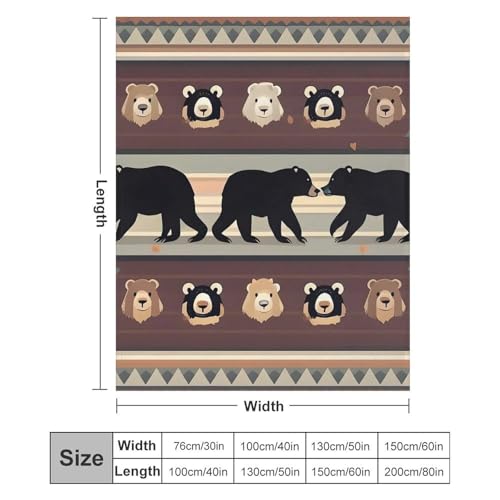 Couverture en flanelle ours premium, plaid en peluche de canapé - 3