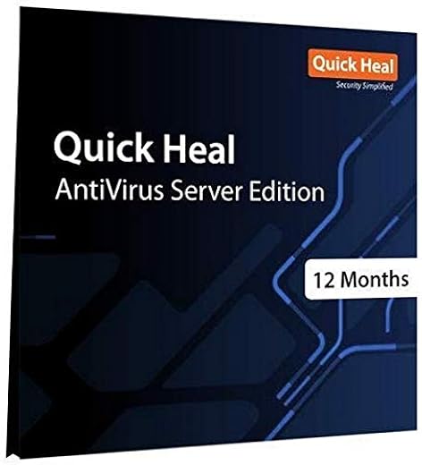 Quick Heal Antivirus Server- Renewal Pack - 1 User, 1 Year (Existing Quick Heal Single User SERVER Subscription needed (Em...