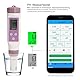 Uadme Digitales PH-Messgerät, 7-in-1-PH-Meter-Tester Bluetooths TDS- EC- ORP- SG- Salinitäts- und Temperaturteststift 0,01 Hohe Genauigkeit für Hydroponik Trinkwasser Schwimmbad Labor Pools Aquarien
