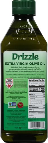 Miniatura 3 de Pompeian Made Easy Drizzle Aceite de oliva virgen extra, potenciador de sabor, perfecto para aumentar el sabor de ensaladas y verduras, certificado
