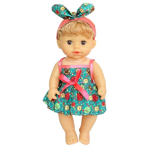 JING SHOW BUSSINESS Baby Doll Clothes ,6 Sets Girl Doll Clothes Dress for 10-12 Inch Doll, Doll Clothes Accessories for Baby Doll Girl