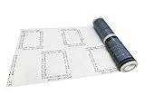 MAXIFILM 4 mil Adhesive Automotive Clear Plastic Carpet Protector Film Roll 24 inch x 200 feet, Sticky Car Carpet Cover Sheets, Perforated Every 21” - 100 Mats Per Roll