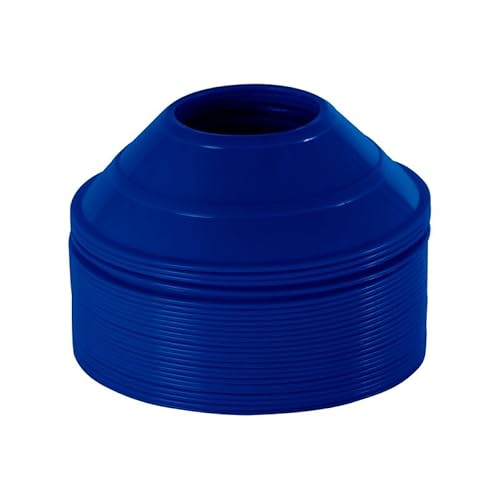 SPORTSYUVA Mini Soccer Cones for Training, Football, Sports, Field Cone Markers Outdoor Games (Pack of 20) (Blue)
