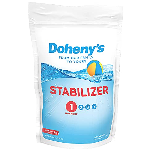 Image of Doheny's Swimming Pool Stabilizer | Increases Your Chlorine's Effectiveness and Prevents UV Dissipation | Fast-Dissolving | Pro-Grade | 100% Cyanuric Acid -10lb
