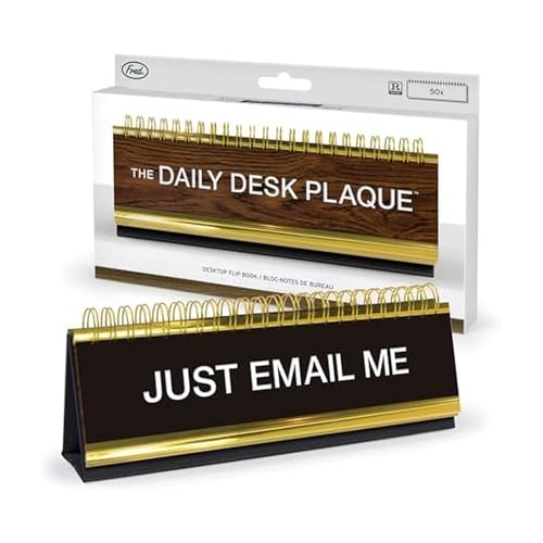 Genuine Fred Daily Desk Plaque Desktop Flip Book,...