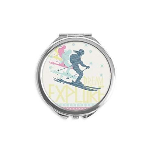 Miroir rond maquillage fin pour éviter les encombrements dans le sac de poche