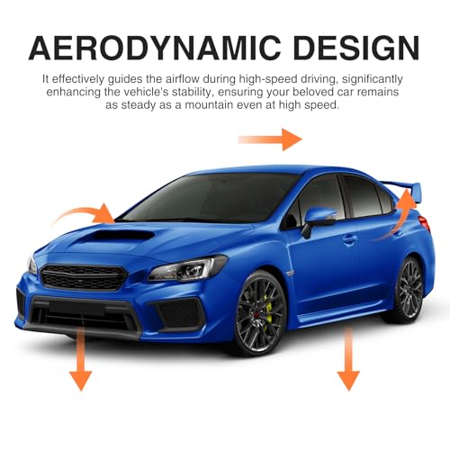 JTFF Front Bumper Lip Spoiler Compatible with 2015-2021 Subaru WRX STI by JTFF - Used condition - Image 6