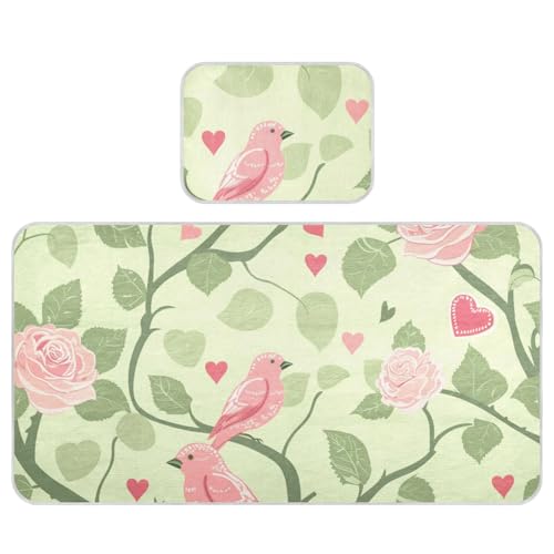 Voucong Kühlende Baby-Spielmatratze Vintage-Design Grün