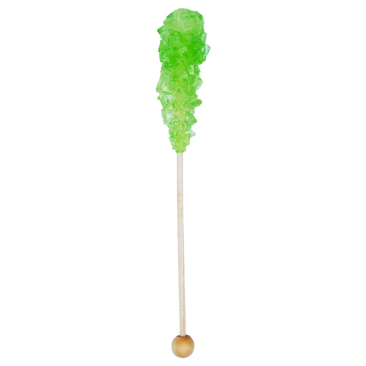 Green Rock Candy Sticks – Watermelon Flavor, 72 Pack Bulk Individually Wrapped Sugar Crystals for Party Favors, Weddings, Baby & Bridal Showers – By Dr. Variety