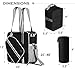 LITMON Pickleball Tote Bag - Detachable Cooler & Fence Hooks – Large Sports Bag for Women & Men, Holds Paddles & Balls (Black)
