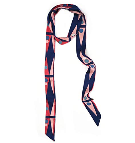 1PCS 200cm/2.18 Yards Women Thin Chiffon Long Tie Scarf Silk Scarves Bag Band Belt Neckerchief for All Season (Style A)